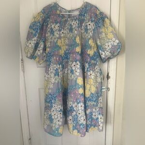 ASOS Design Women’s Floral Print  Short Sleeve Mini Dress Size 22